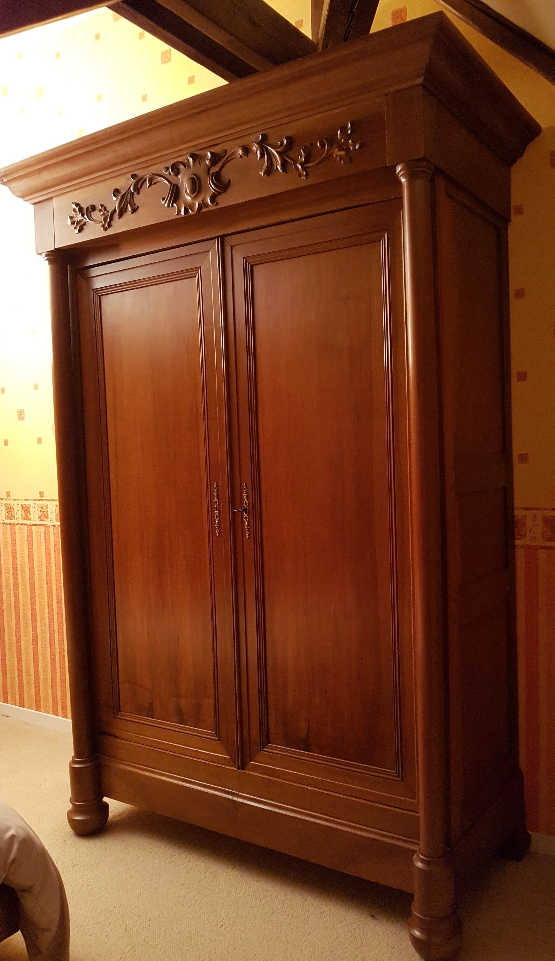 Antique walnut cabinet