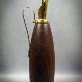 Aldo Tura - Vintage wood and brass pitcher - Italy, circa 1950