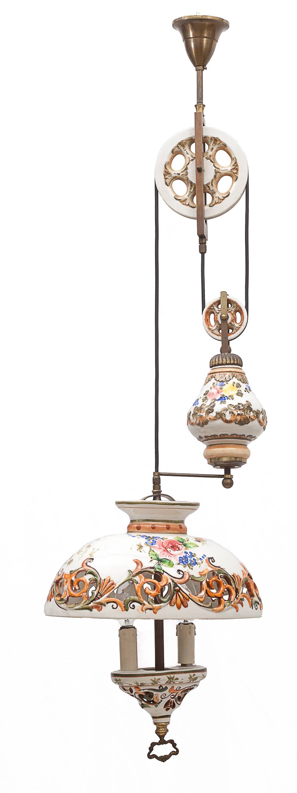 Ceramic up-and-down chandelier