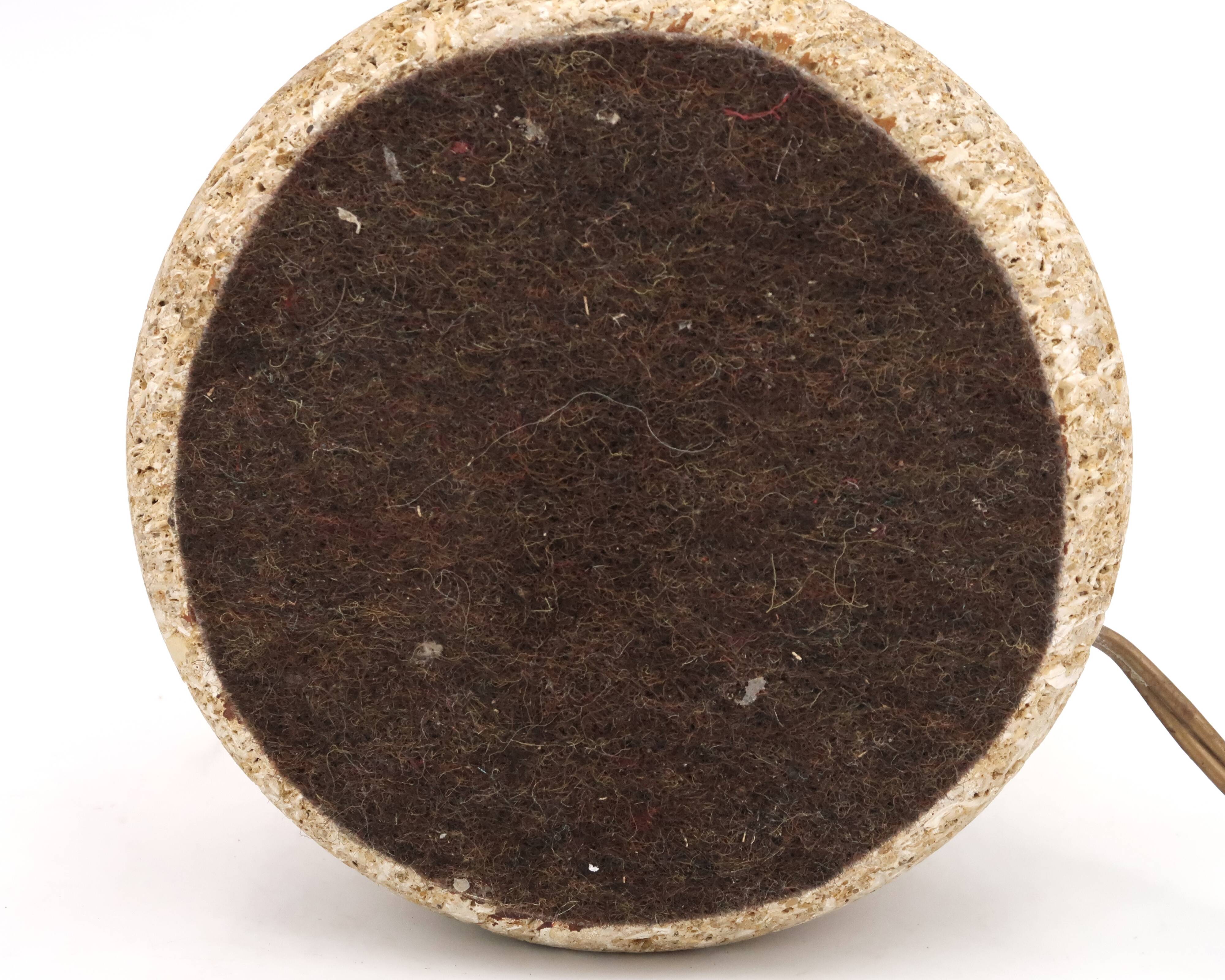 Stone column lamp, 1960s