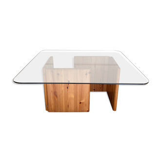 Coffee table "lagun", square model, sweden, ikea 1980