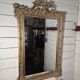 Antique Art Nouveau gilded mirror, 138cm