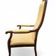 Voltaire armchair in walnut