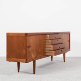 Midcentury Danish sideboard in teak by HW Klein for Bramin 1960s - with the 3 stripes