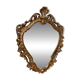 Golden rococo wall mirror