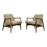 Pair of Mid-Century Modern GFM 87 Armchairs by Juliusz Kędziorek, 1960s