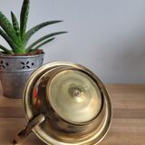 Brass cellar rat candle holder