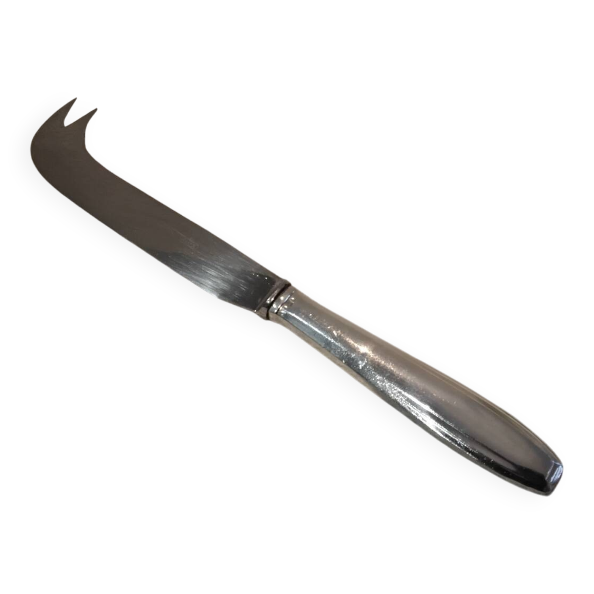 Art Deco silver-plated metal cheese knife by silversmith Apollo