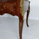 Louis XV style double-sided mahogany and rosewood flat desk
