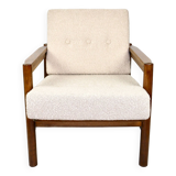 Vintage Armchair in Beige Boucle, 1970s