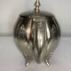 Vintage silver metal teapot from the 1930s