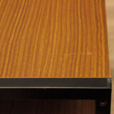 Danish coffee table on modern wheels