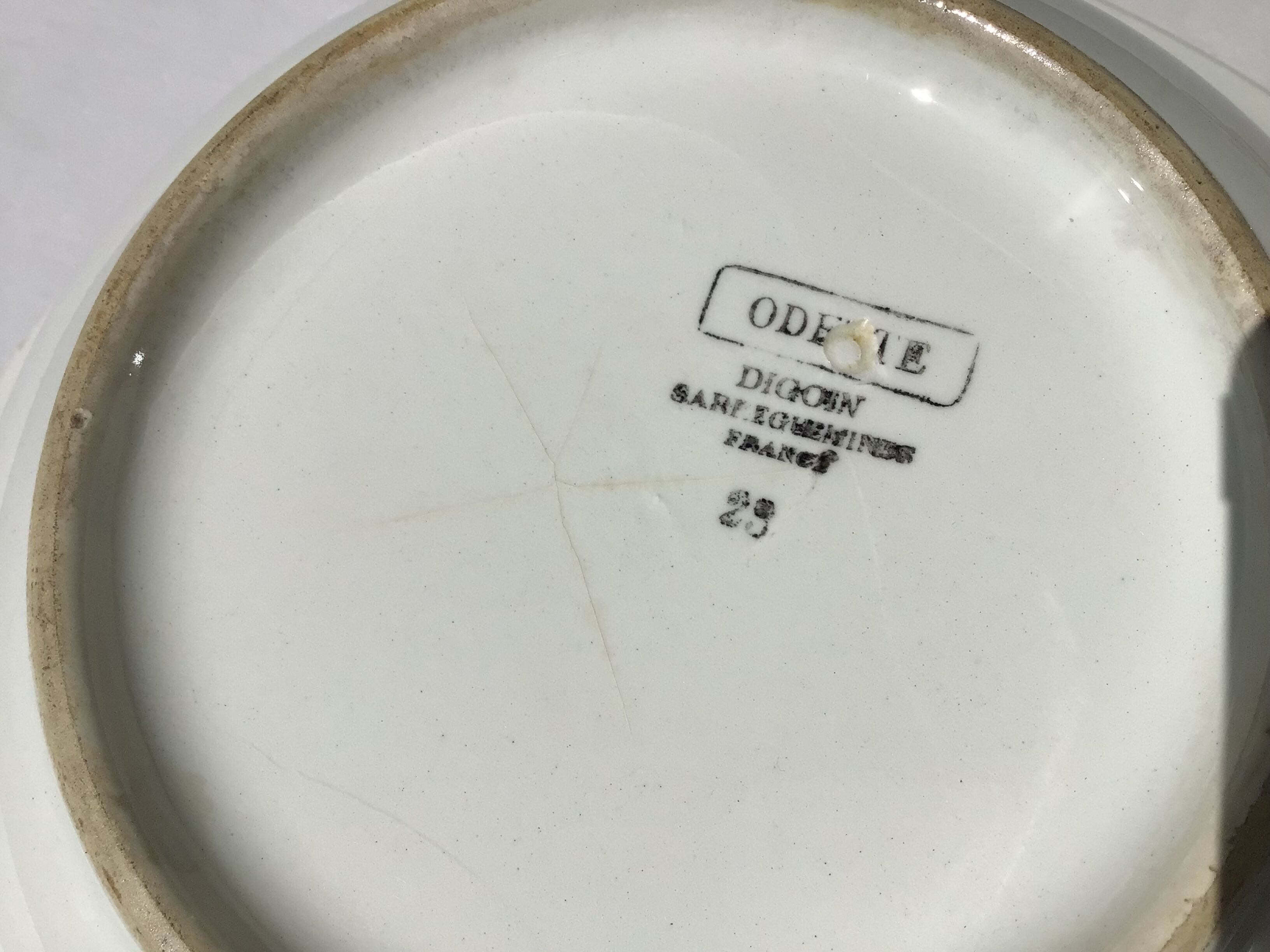 Digoin Odette salad bowl large capacity blue