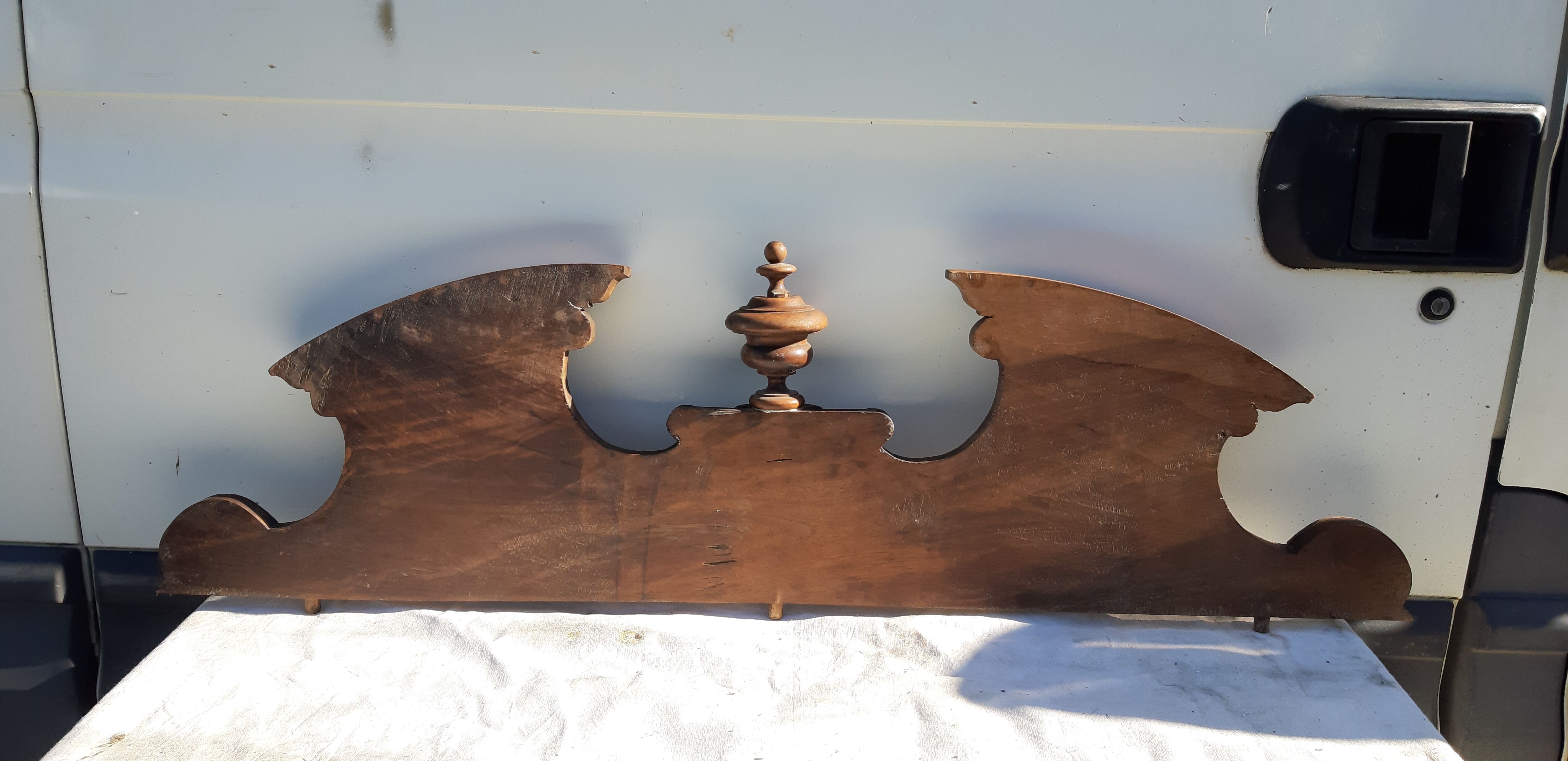 Wood decoration pediment