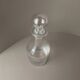 Vintage Murano glass carafe with stopper - liqueur bottle, transparent, ribbed structure - Italy 1980s - table decoration, glass art, gift idea