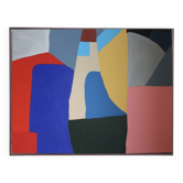 Colorful abstract art 100x80cm on stretched canvas by Bodasca