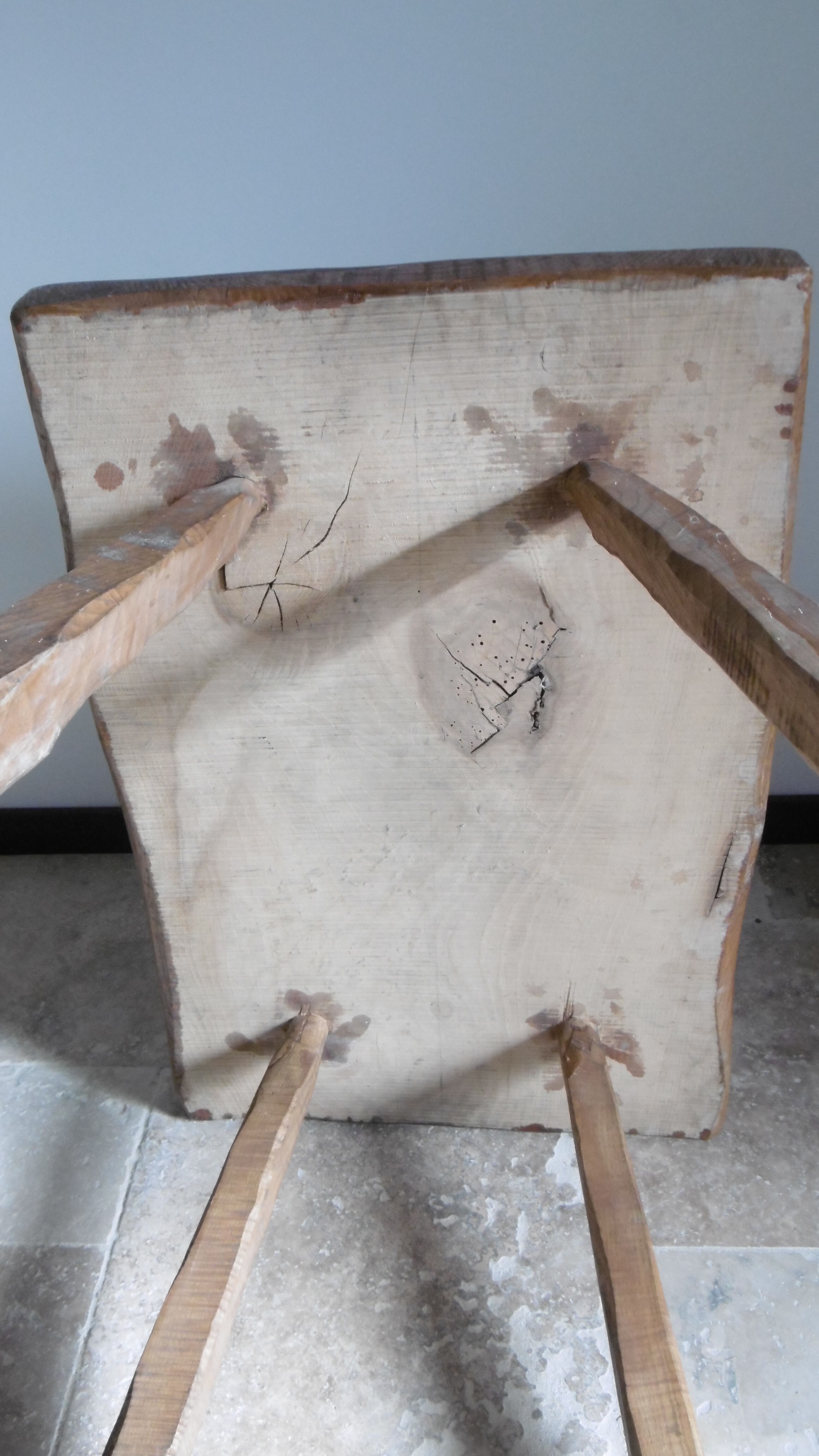 Elm wood rustic coffee table