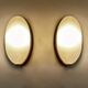 Pair of Vintage Limburg Glass  Wall Lights