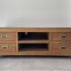Meuible tv sheesham batamba solid wood 50 x 140 x 50 cm with 4 drawers - 2 niches