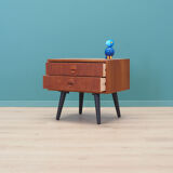 Teak bedside tables, 70s, Danish design, made in Denmark