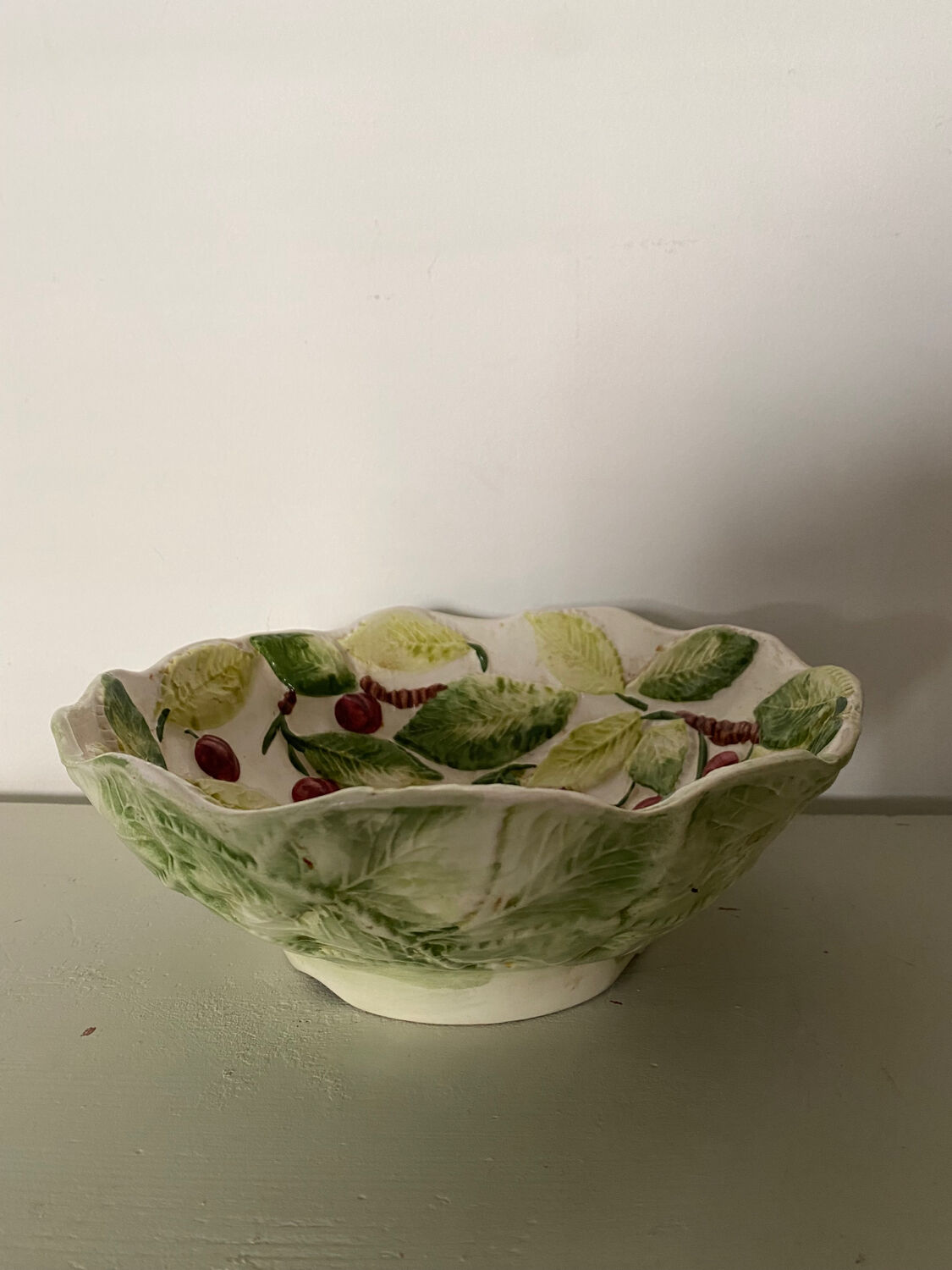 Cherry slurry salad bowl