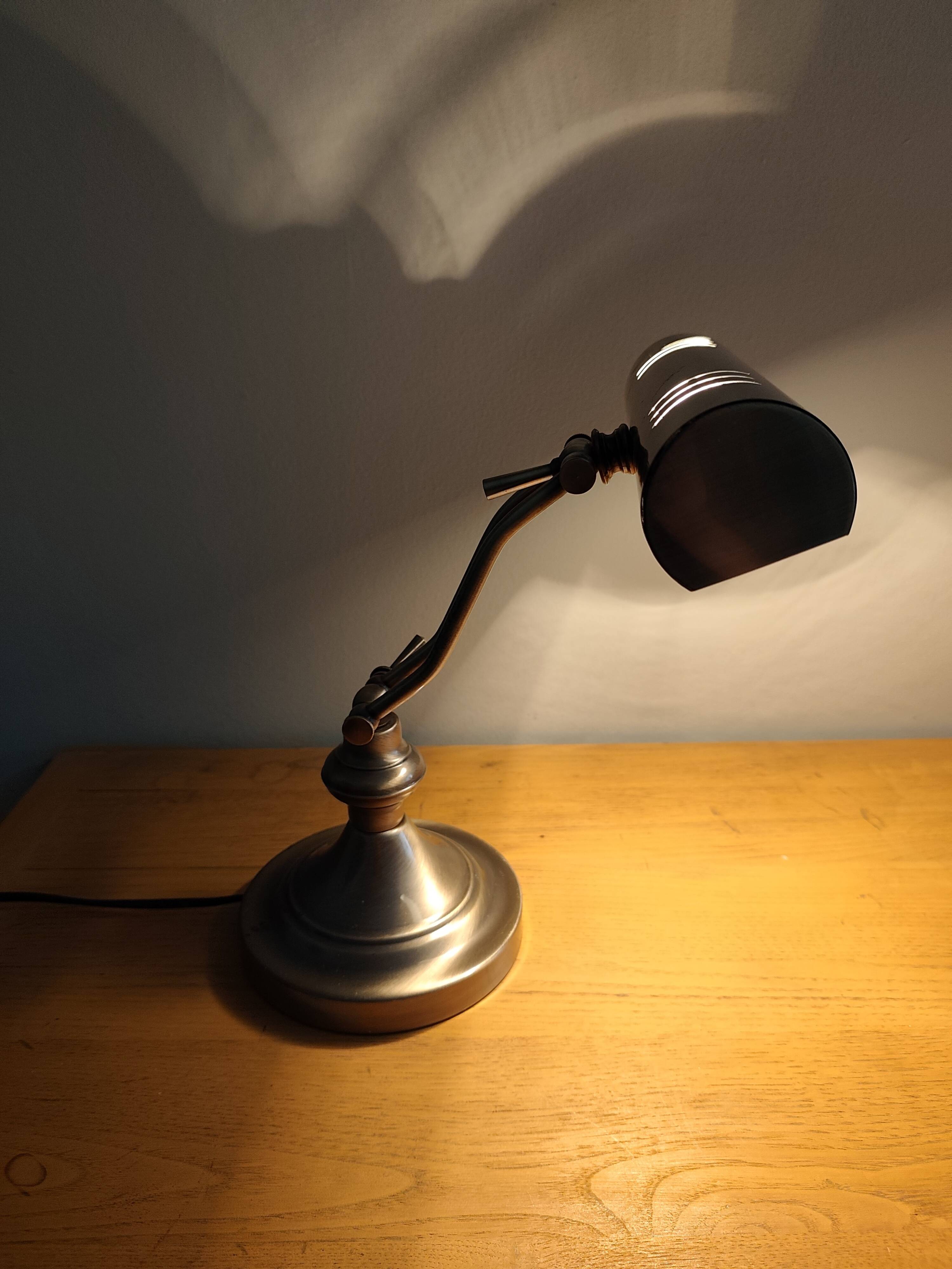 Lampe de bureau ancienne lumijura style banquier