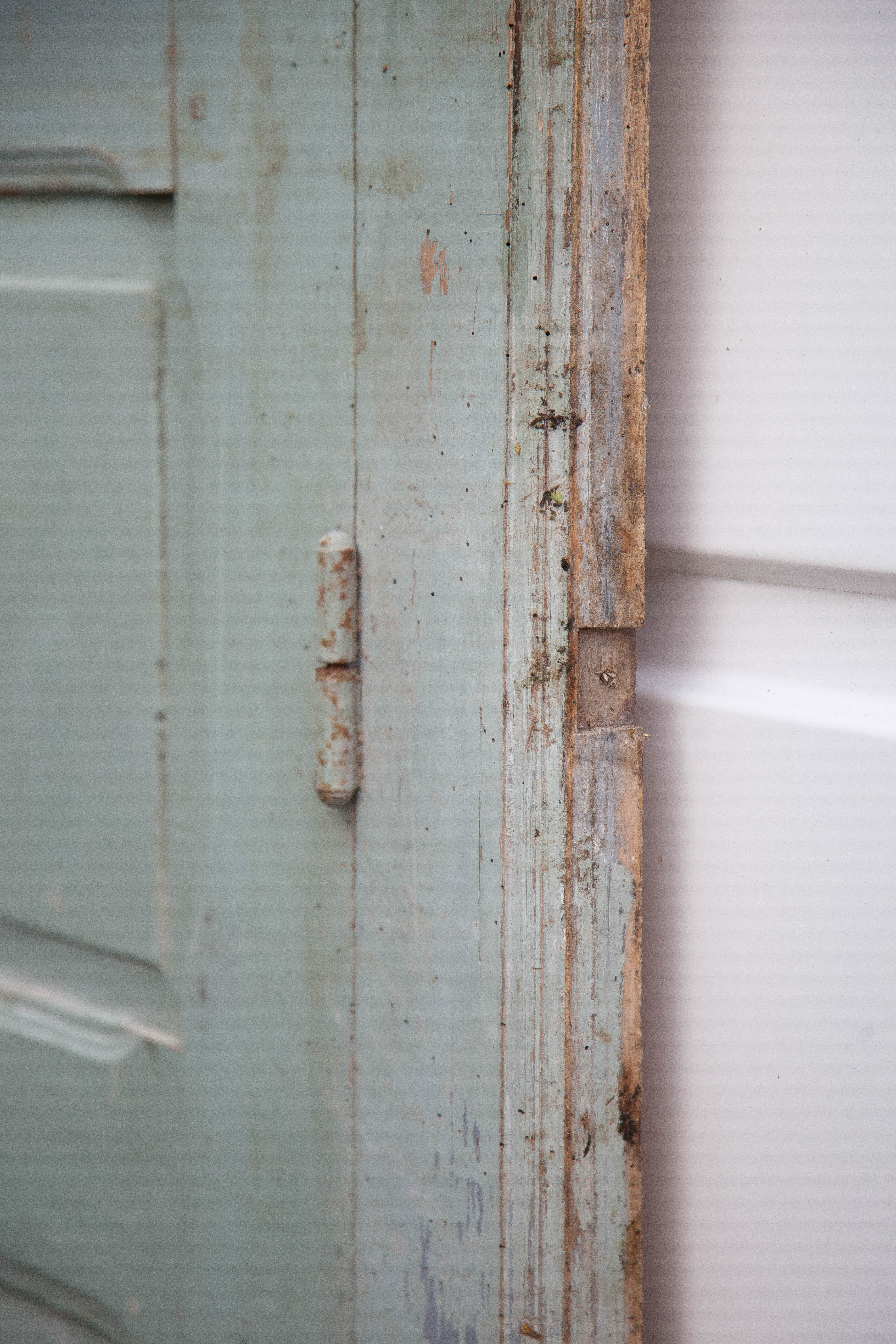 Old wooden door, wooden door, large vintage door