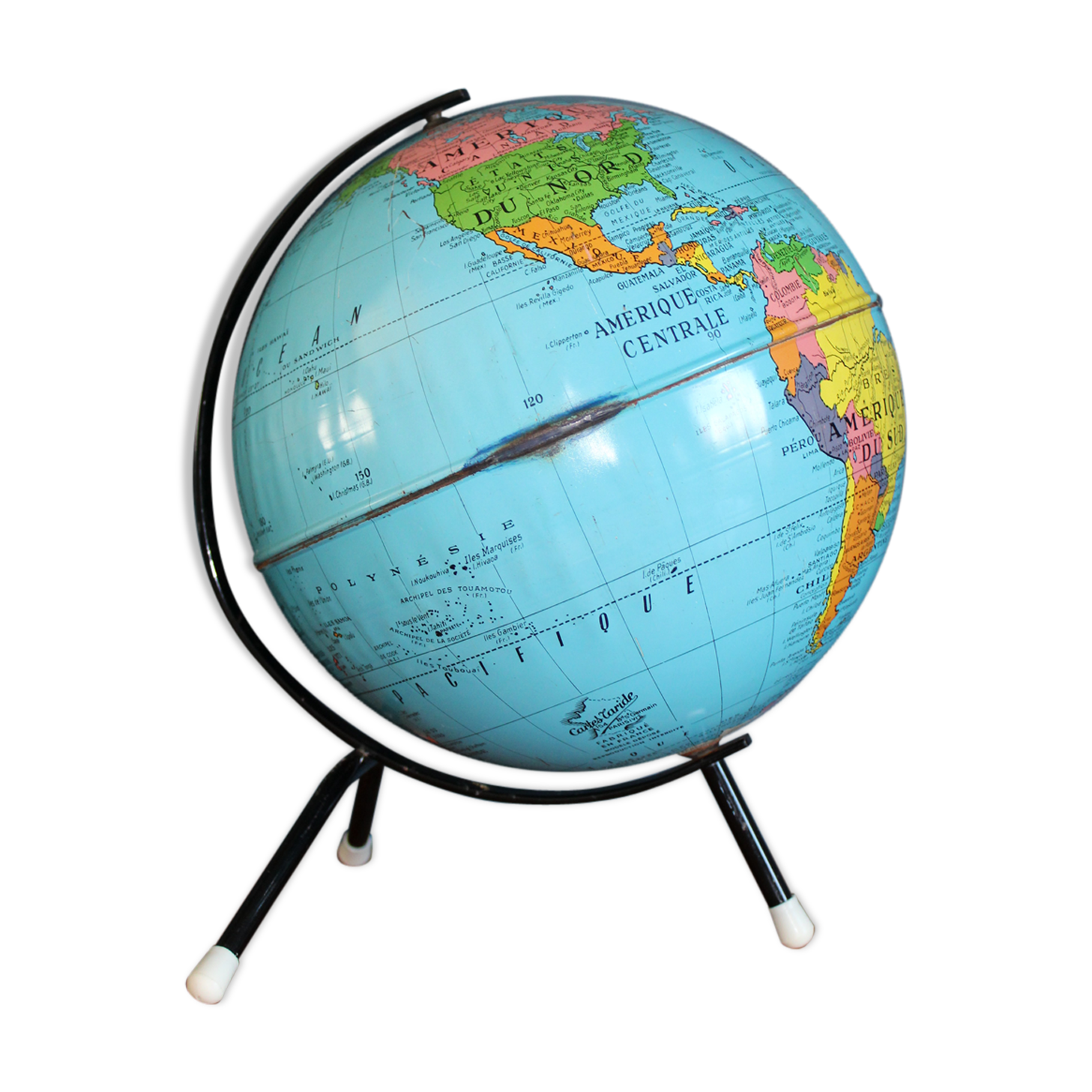 Tripod Earth Globe