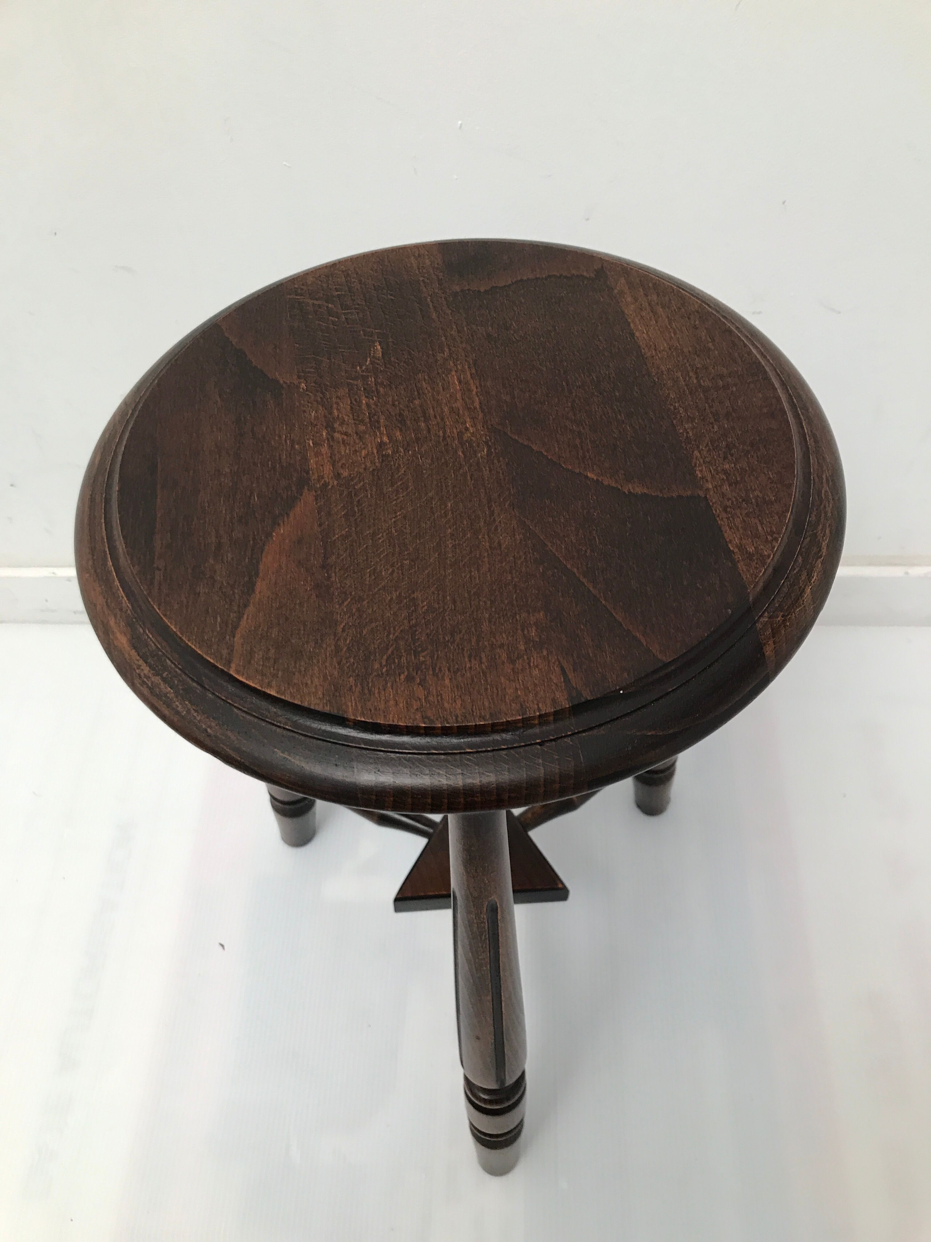Wooden stool tripod foot