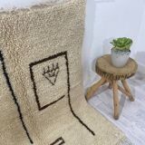 Handmade wool Berber rug 200 X 100 CM
