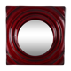 Paul Neuhaus wall lamp in red glass and chrome reflector