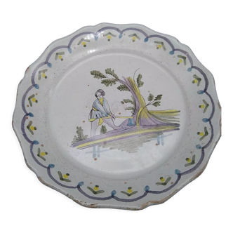 Assiette époque XVIII éme