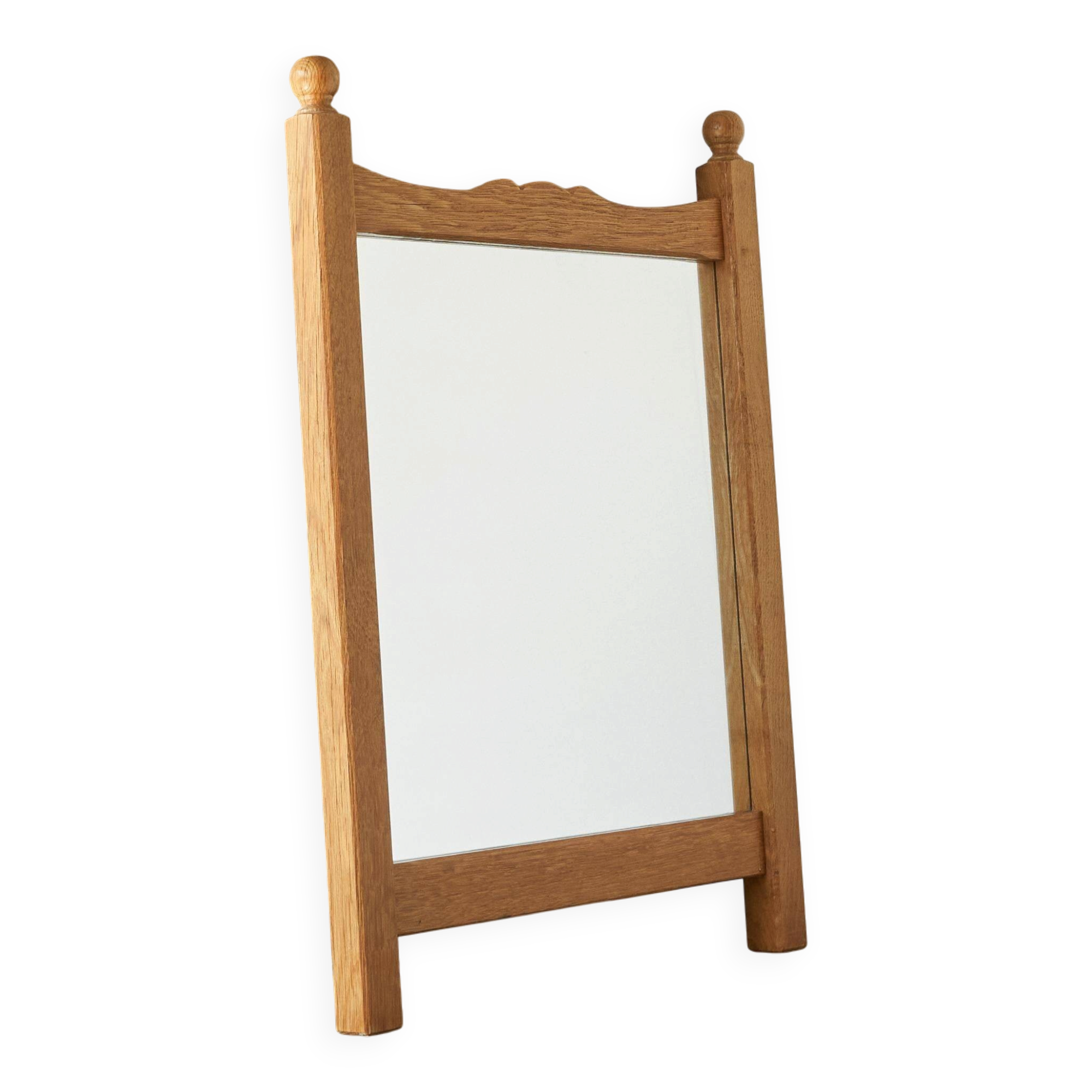 Oisterwijk furniture factory wall mirror in solid oak 1970