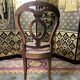 Suite of 12 Louis Philippe period chairs in walnut and canning