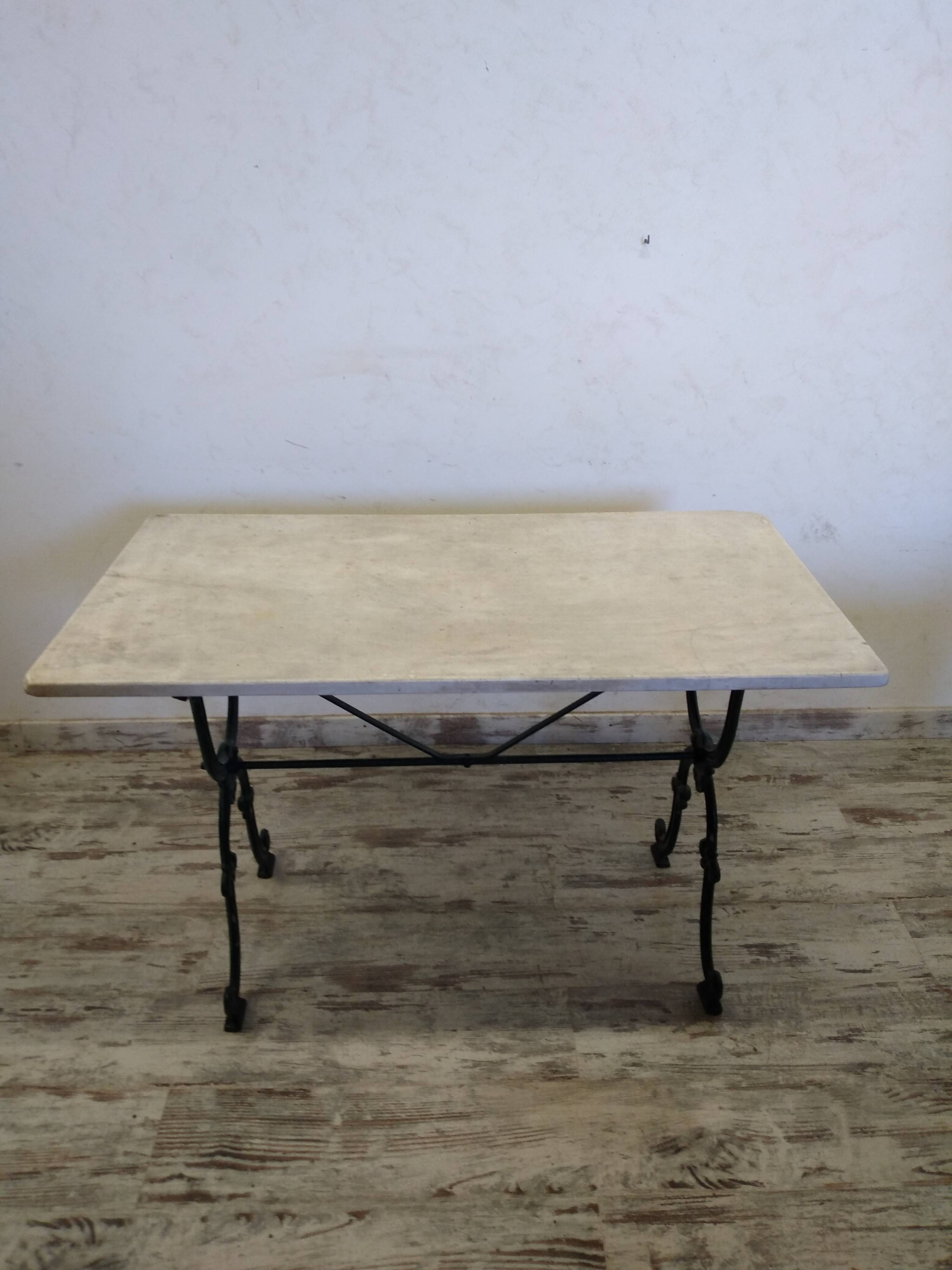 Marble bistro table