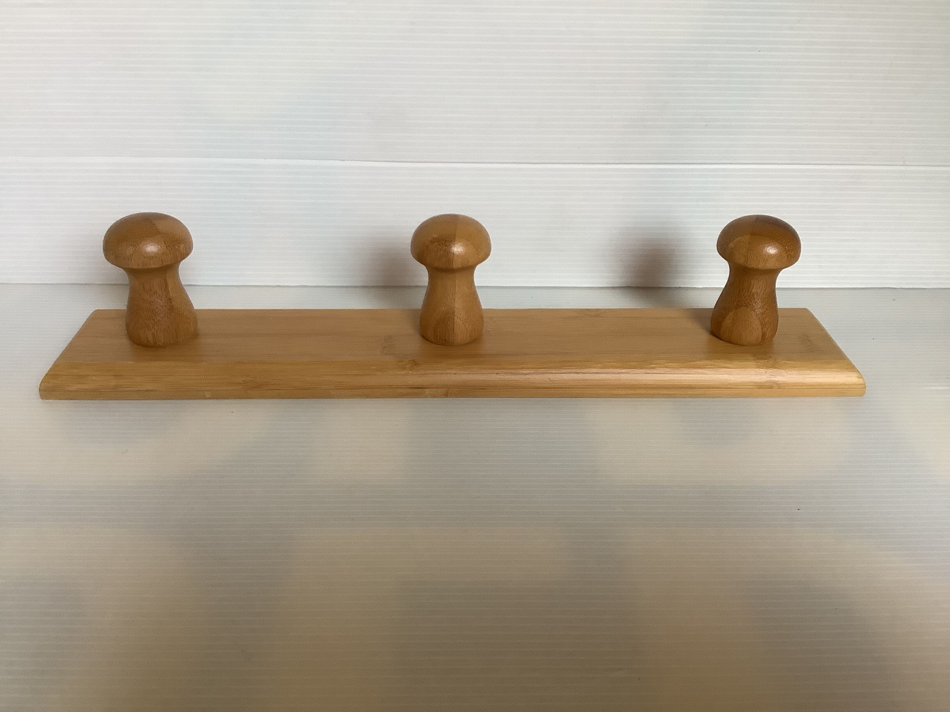 Porte manteau patères en forme de champignons bambou