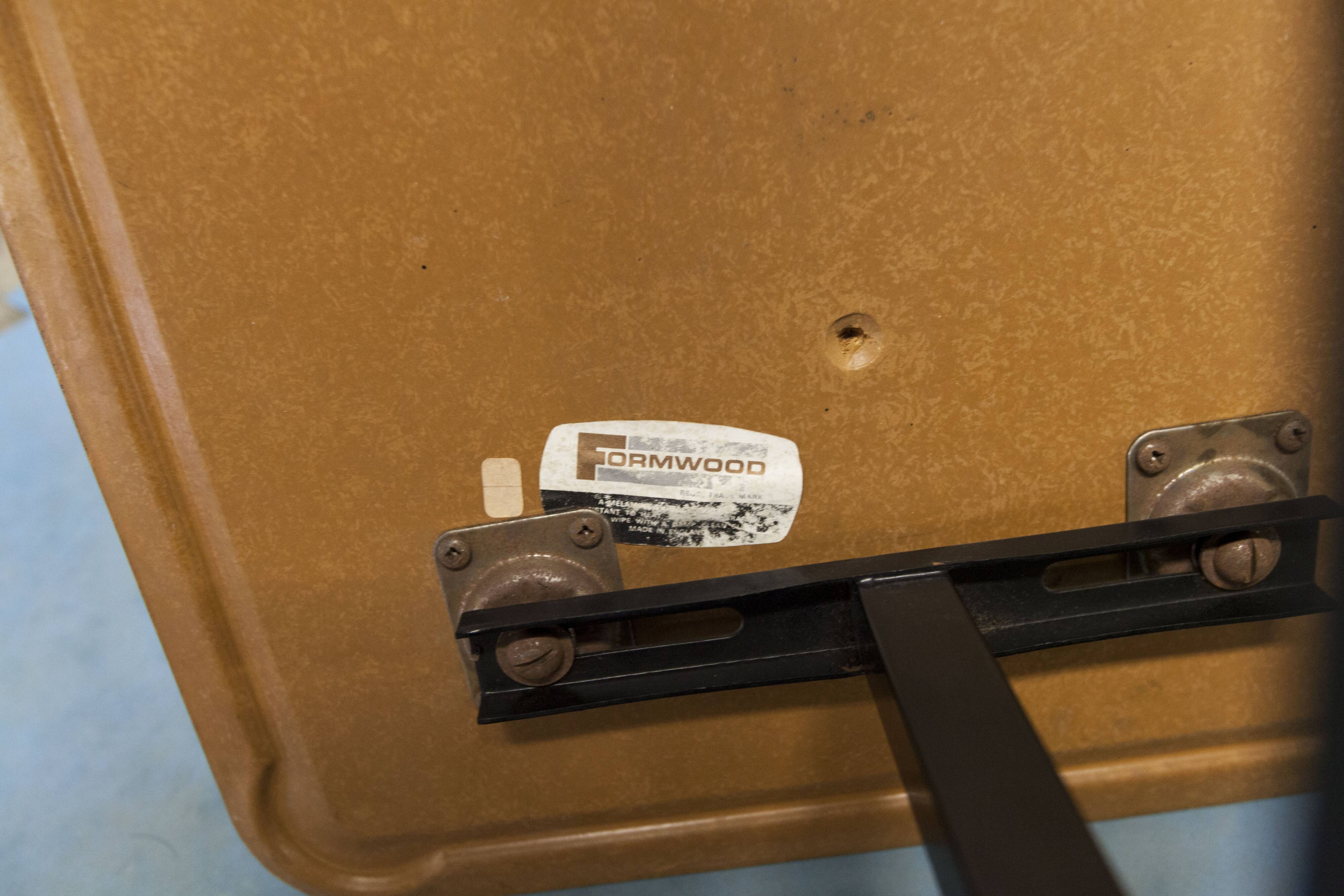 Forwood coffee table on wheels made in England 1970