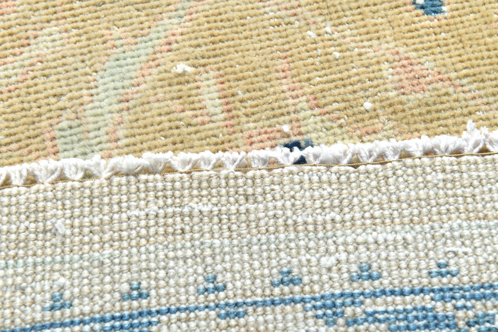 10x13 Blue & Peach Floral Antique 55s Persian Rug, 301x388Cm