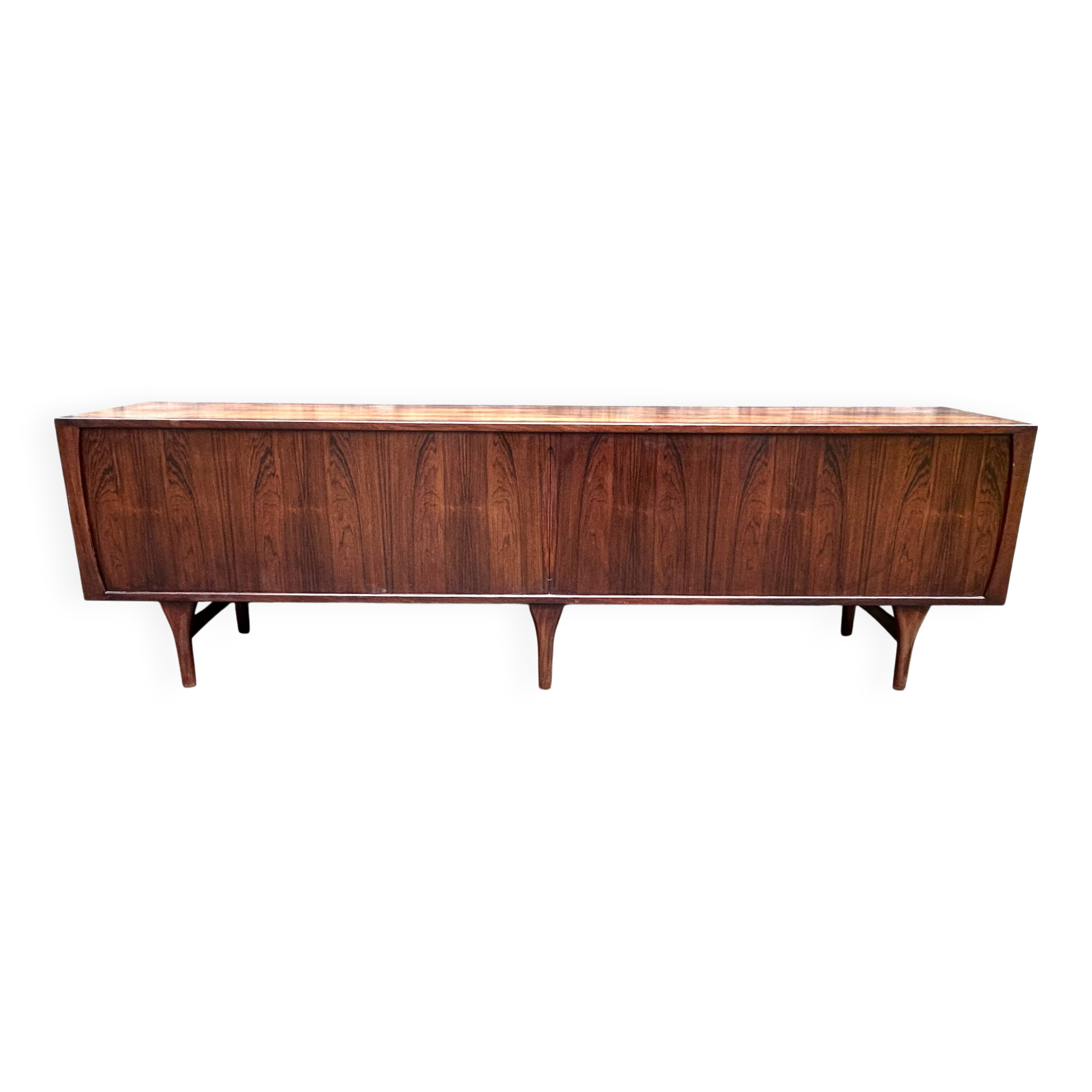 Danish sideboard in Rio rosewood, H. Kjaernulf, sliding doors