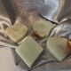 4 ashtrays in vintage alabaster