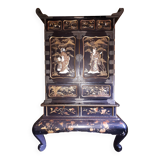 Japanese Lacquer and Shibayama Cabinet, Meiji Period Japan