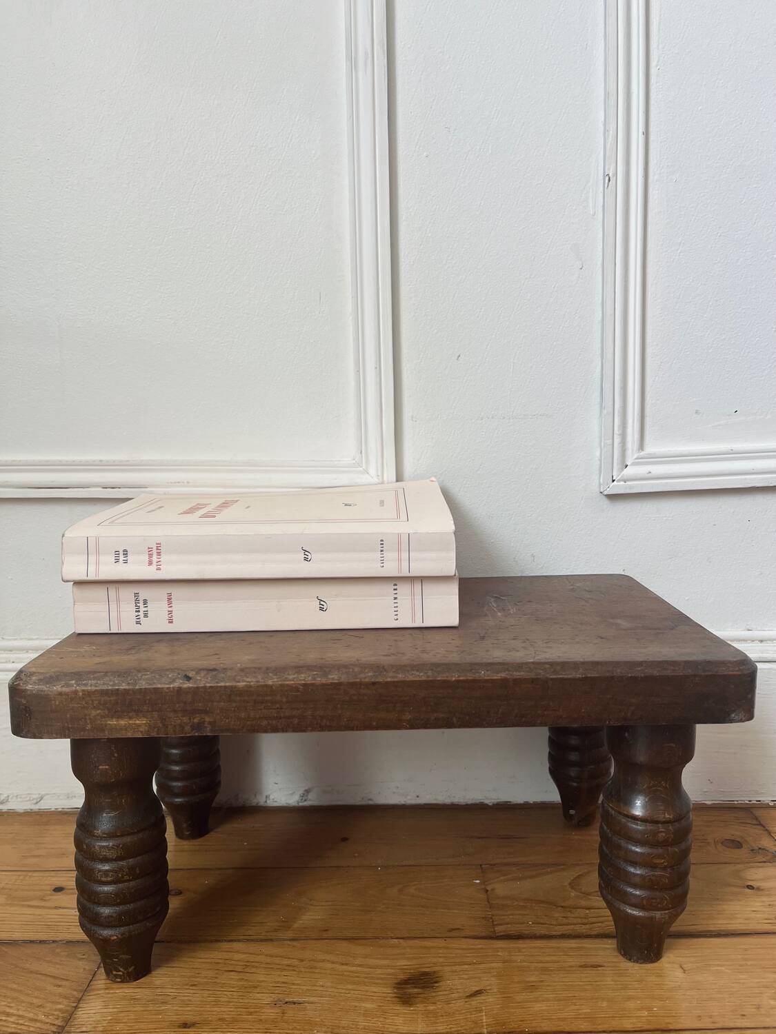 Low stool in old wood