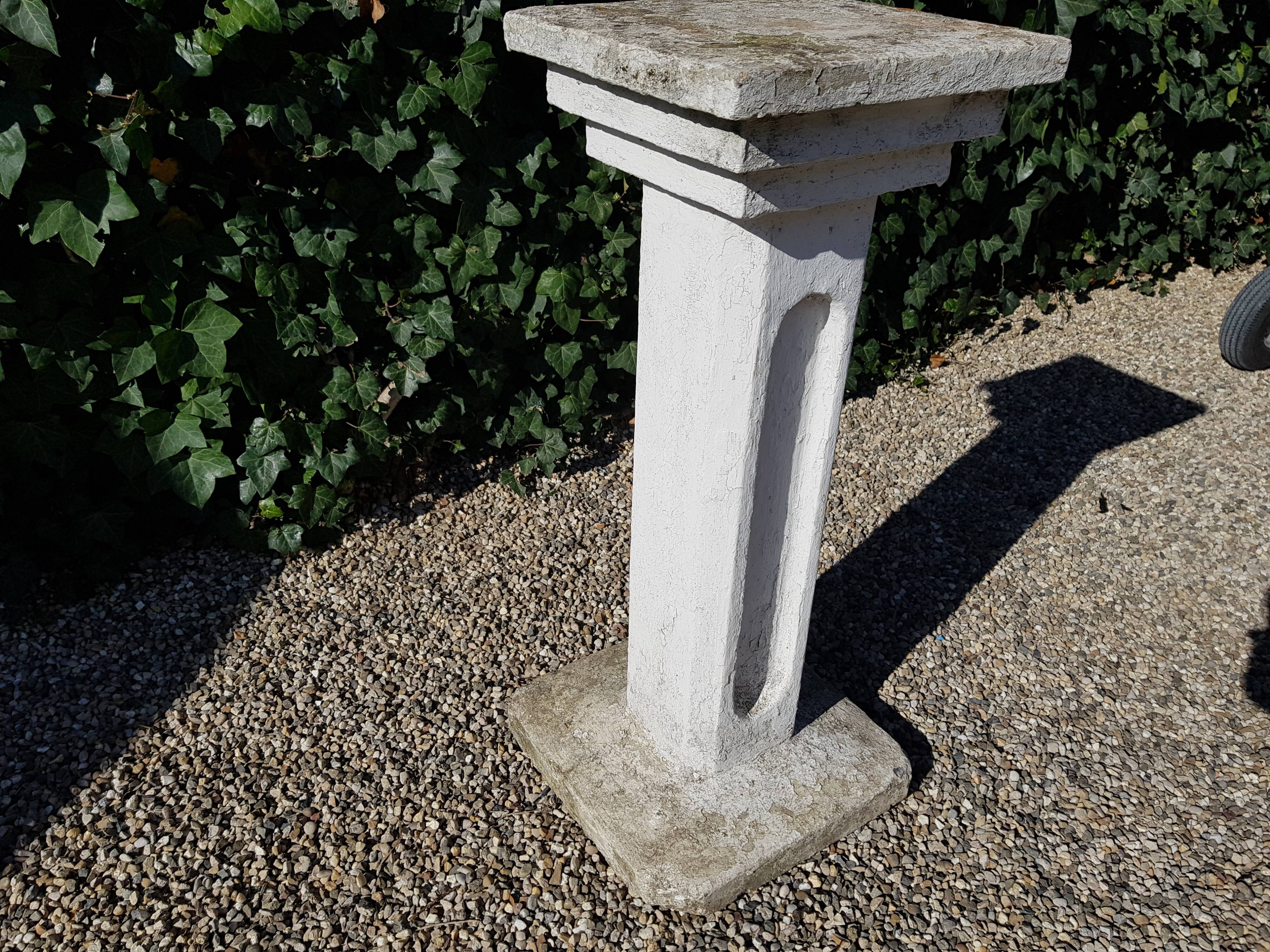 Concrete garden column