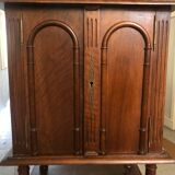 Antique wood music cabinet noble