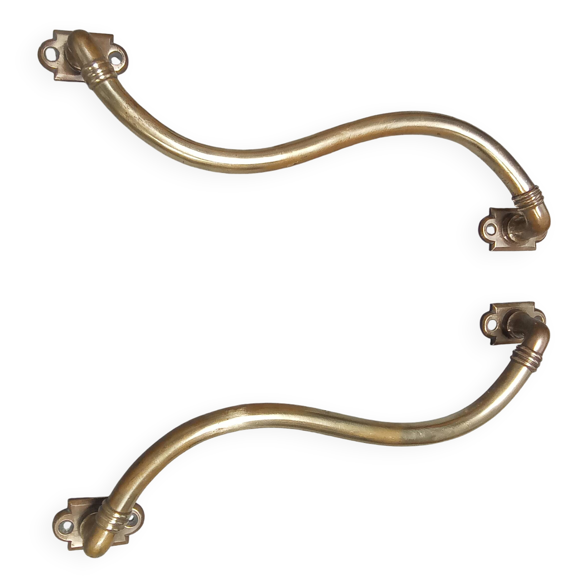 Antique brass handles