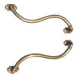 Antique brass handles