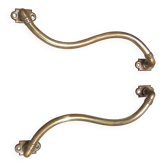 Antique brass handles