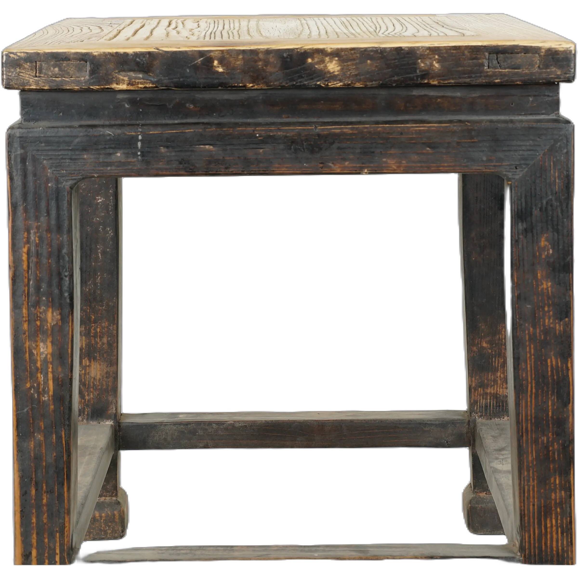 Yunfu – Pair of Chinese elm side tables