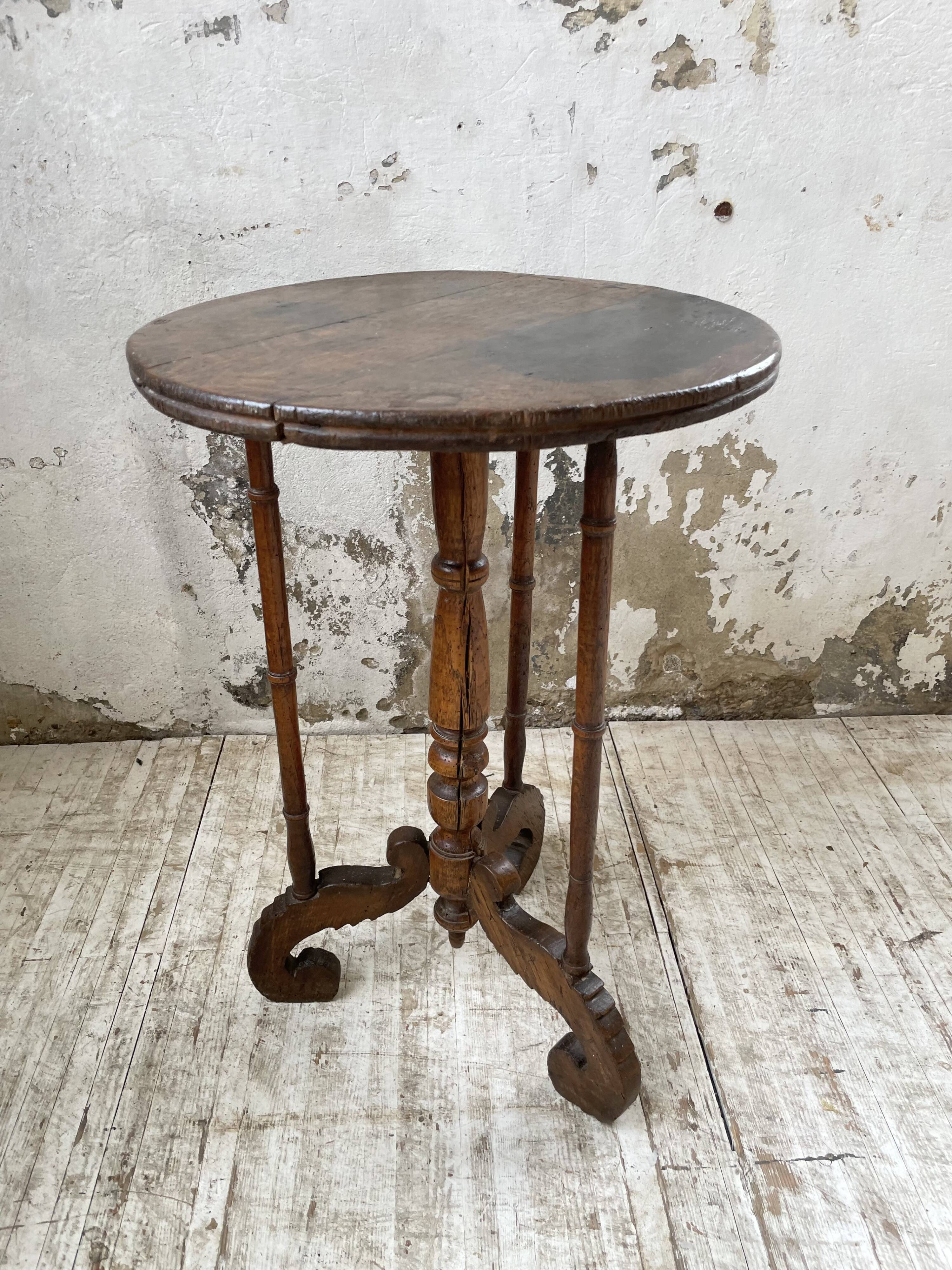 19th century oak pedestal console