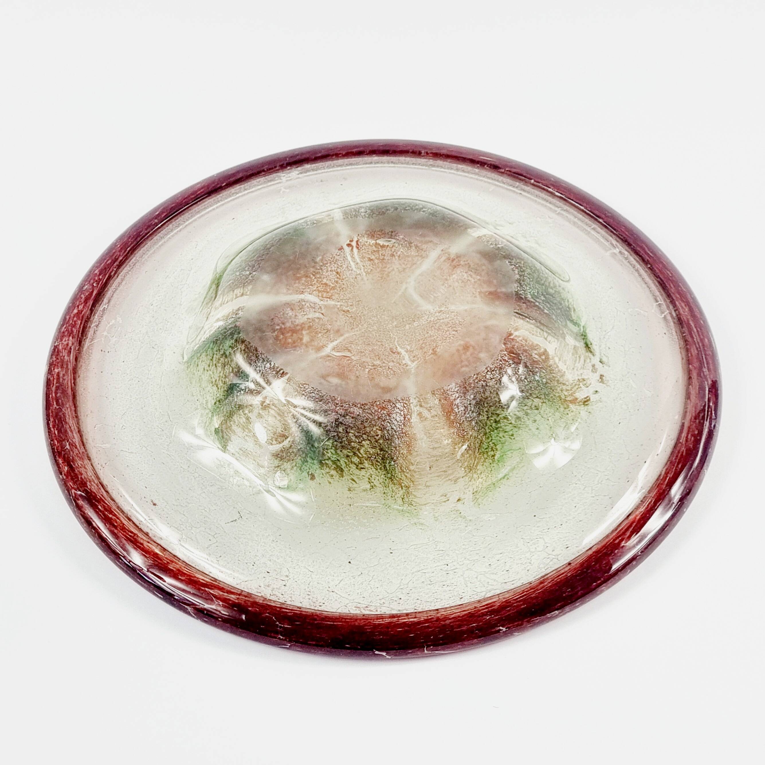 XL Art Deco Art Glass Bowl/Centerpiece by Karl Wiedmann for WMF, 1930s